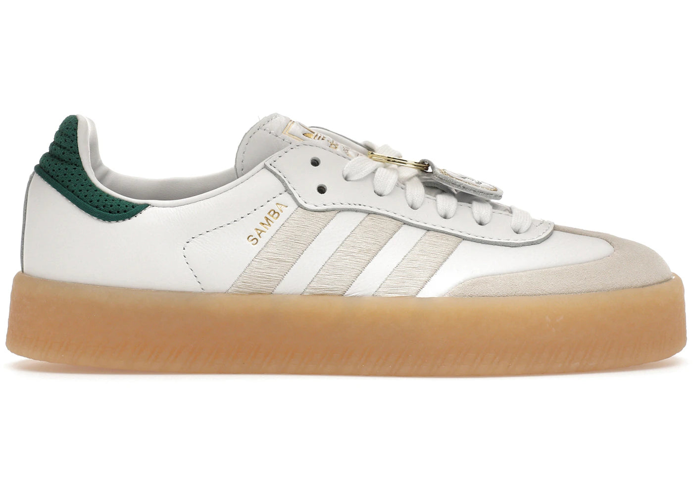 adidas Sambae-Off White Aluminum Green (Women's)