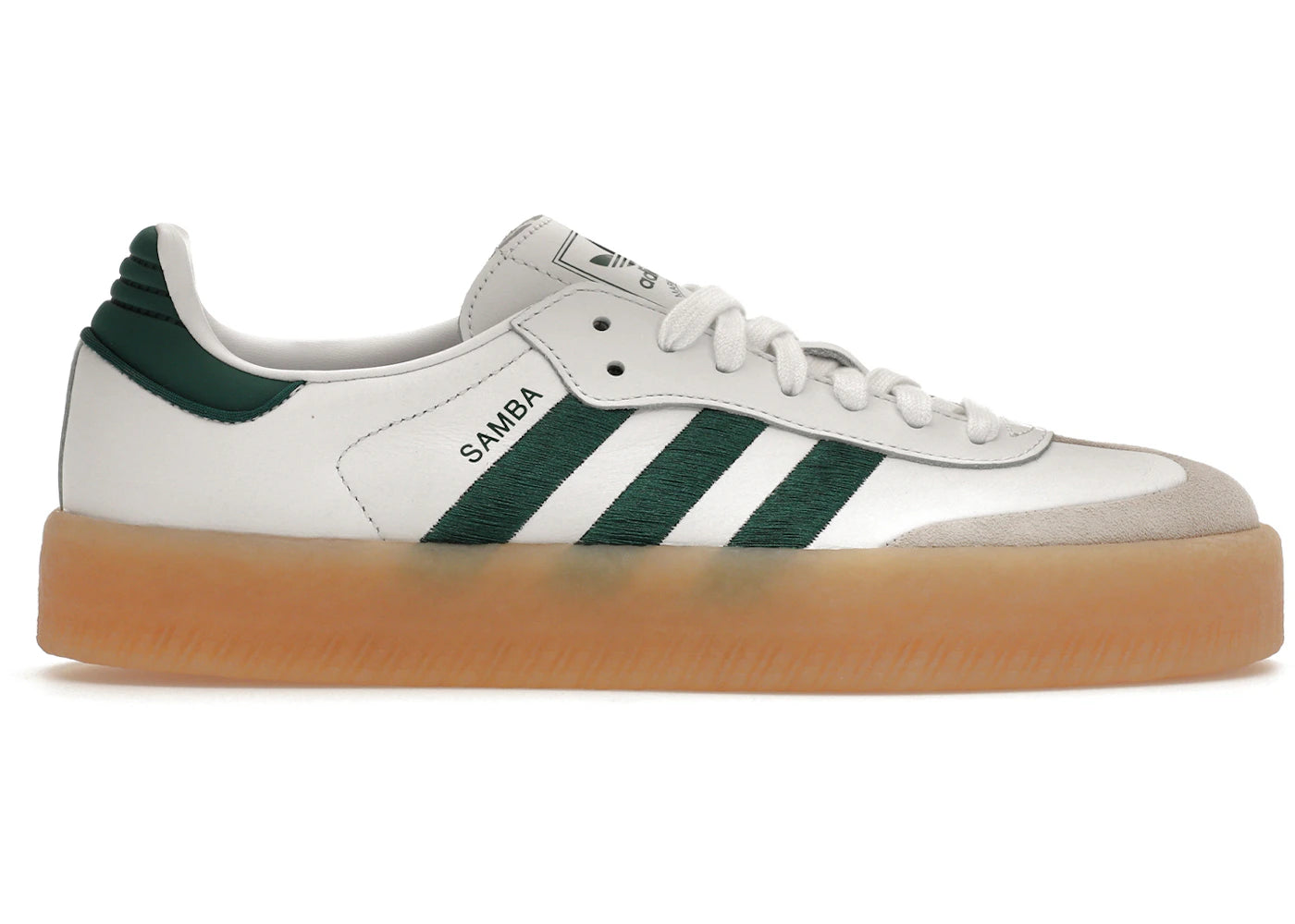 adidas Sambae-White Collegiate Green Gum (Femme)