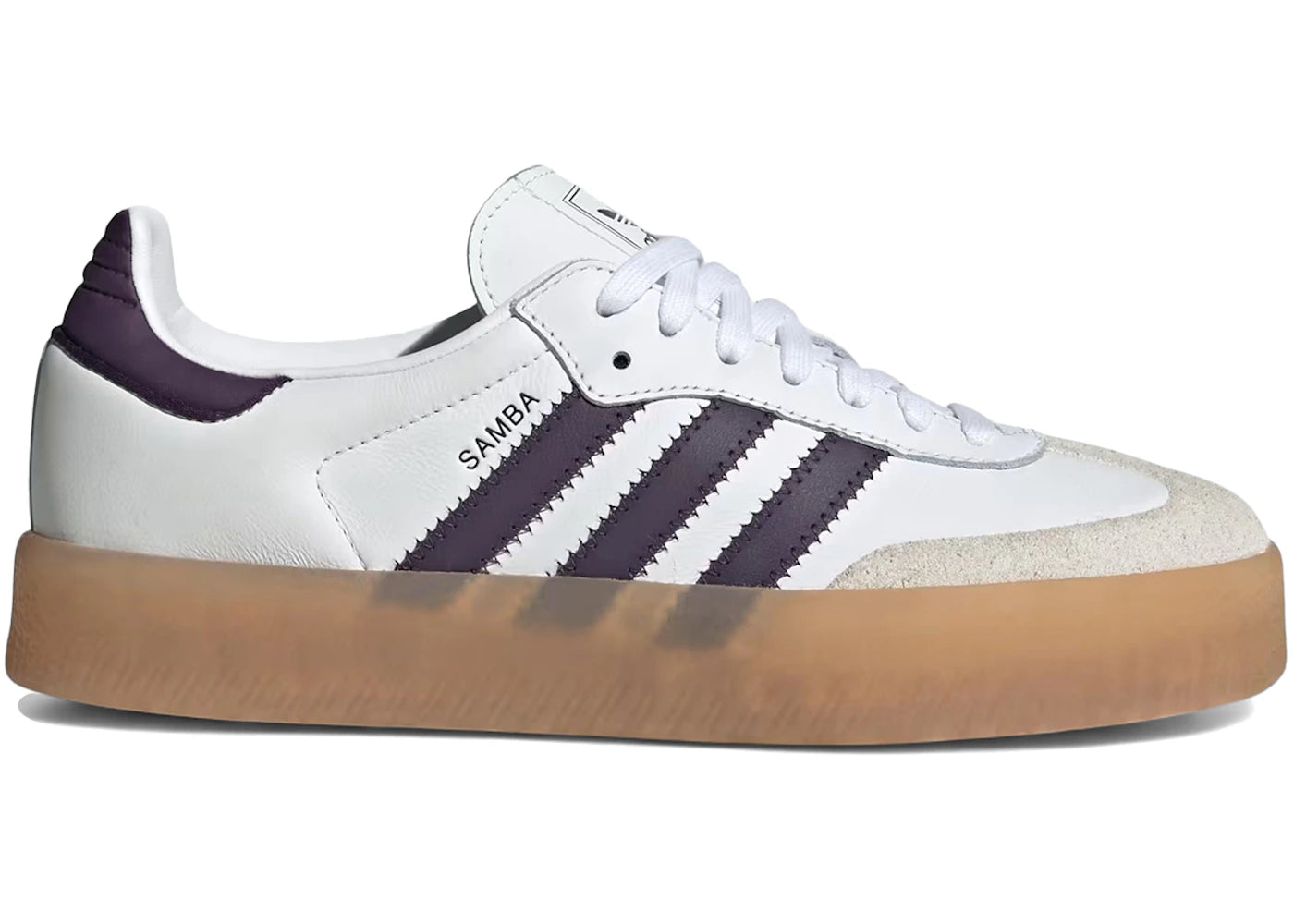 adidas Sambae-White Off White Aurora Plum (Women's)