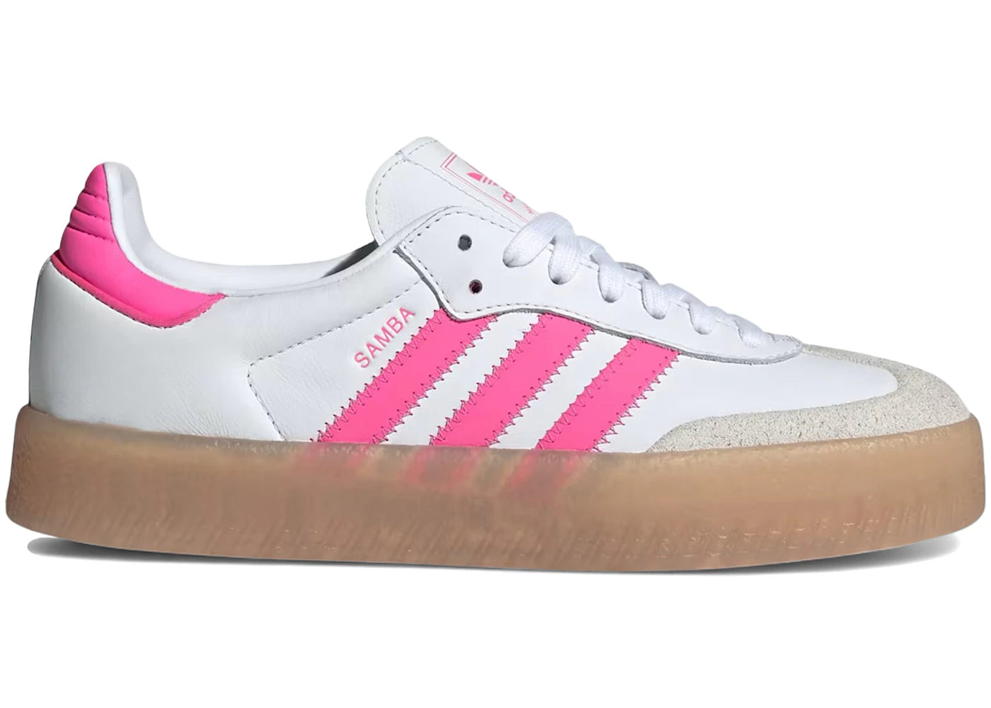 adidas Sambae-White Off White Lucid Pink (Women's)
