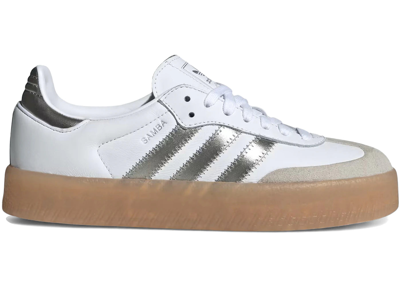 adidas Sambae-White Silver Metallic (Women's)