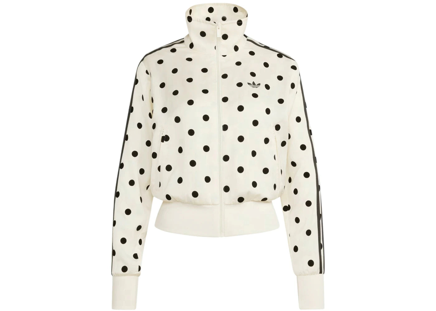 adidas Satin Polka Dots TT Track Jacket Off White