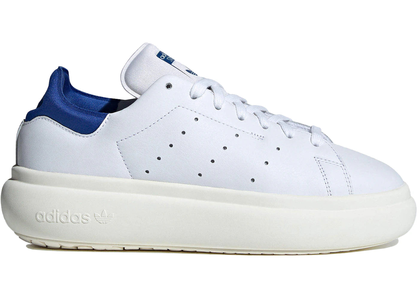 adidas Stan Smith Platform-White Royal Blue (Women's)