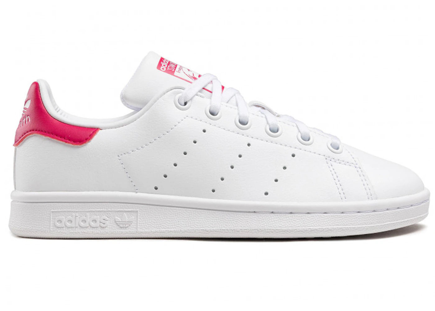 adidas Stan Smith-White Bold Pink (GS)