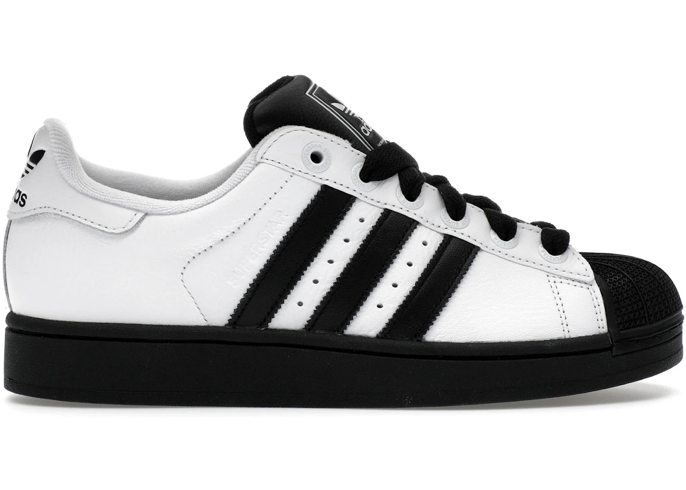 adidas Superstar II-White Black White