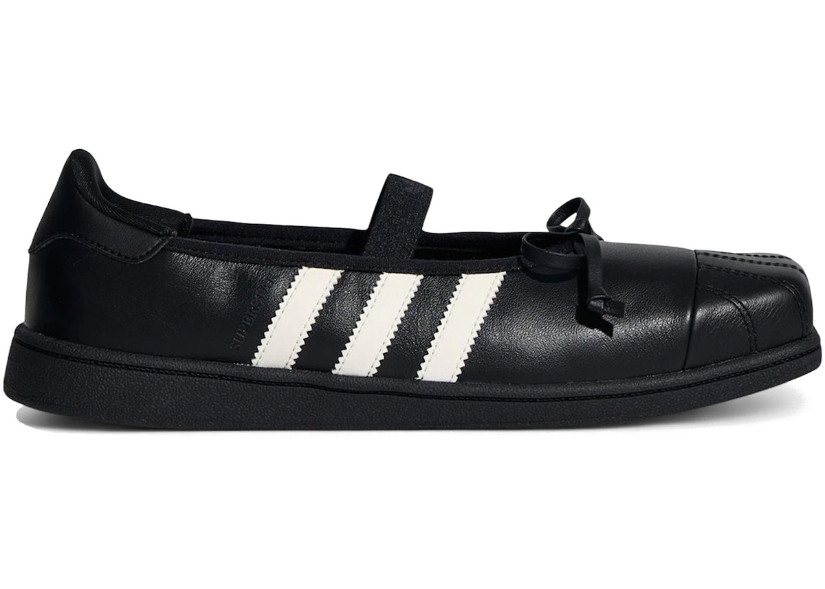 adidas Superstar Square Toe Ballet JENNIE Black Offf White - main view