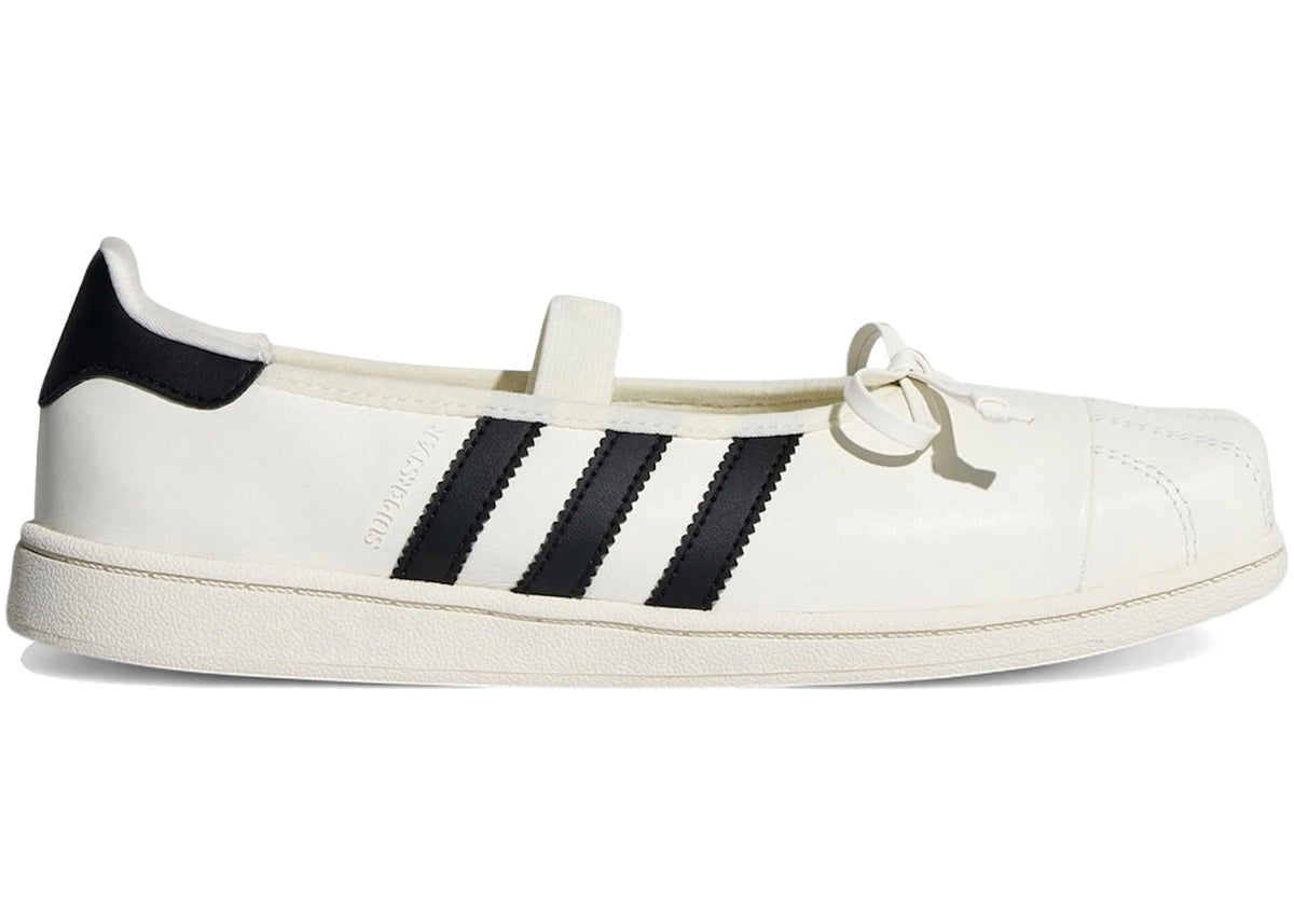 adidas Superstar Square Toe Ballet JENNIE Off White Black - main view