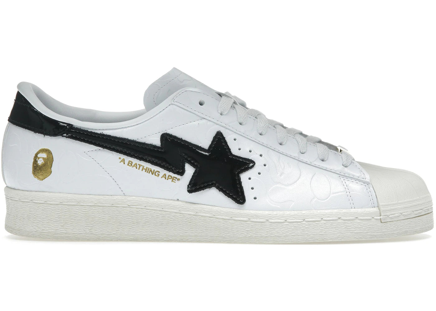 adidas Superstar Vintage-Bape White Black
