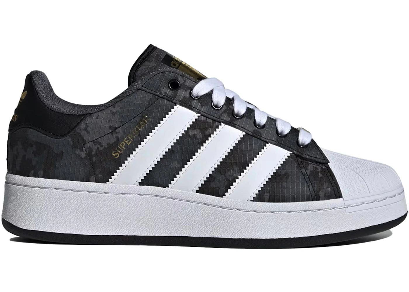 adidas Superstar XLG - Camouflage noir et gris