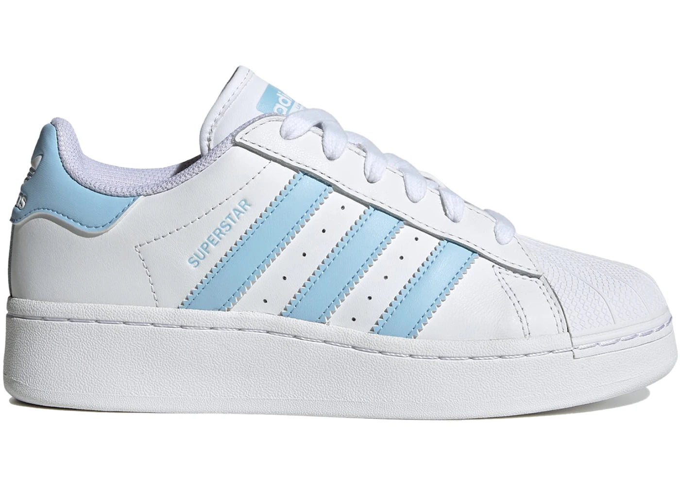 adidas Superstar XLG-Cloud White Clear Sky (Women's)