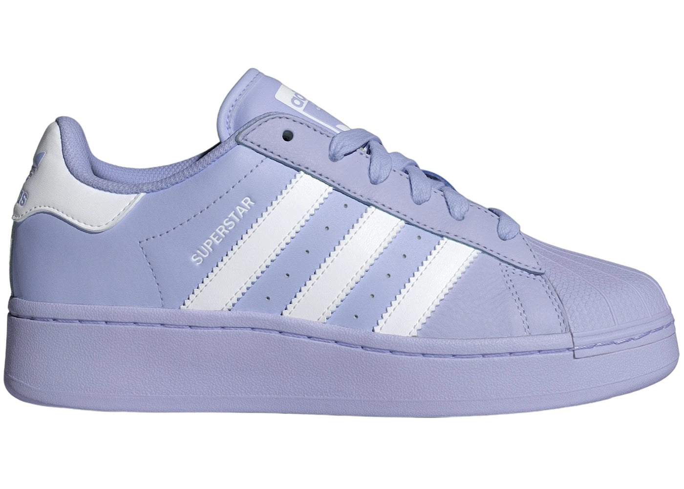 adidas Superstar XLG - Blanc nuage et violet (Femme)