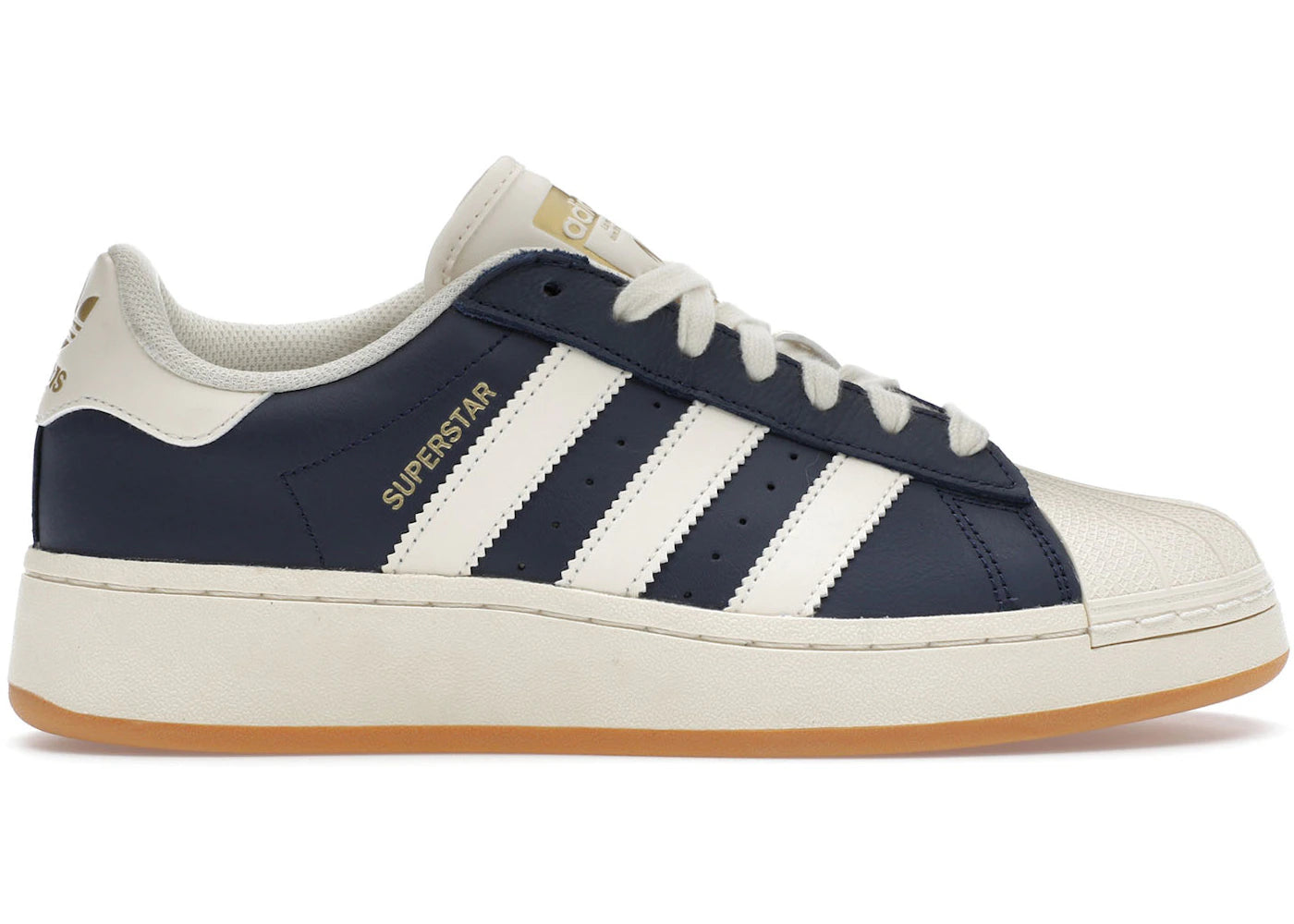 adidas Superstar XLG-Night Indigo Cream White Gum (Women's)
