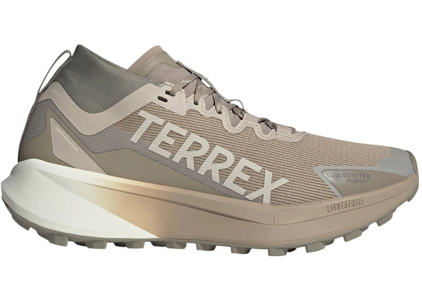 adidas Terrex Agravic Gore-Tex Trail Blanch Cargo Alumina Putty Beige - main view