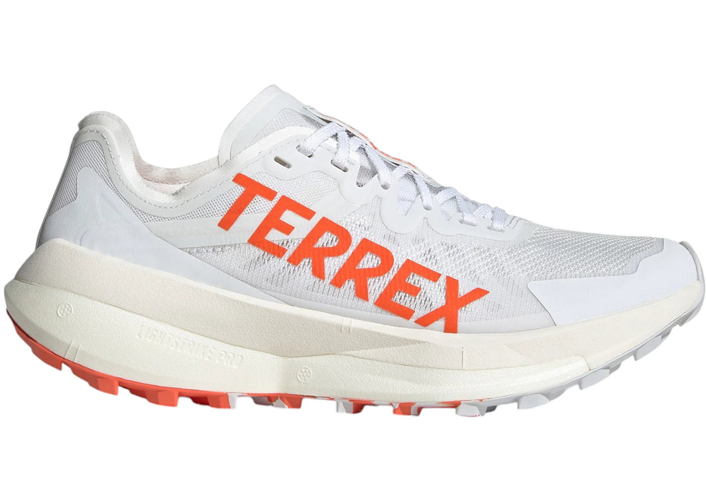adidas Terrex Agravic Speed Trail Cloud White Impact Orange Dash Grey - main view