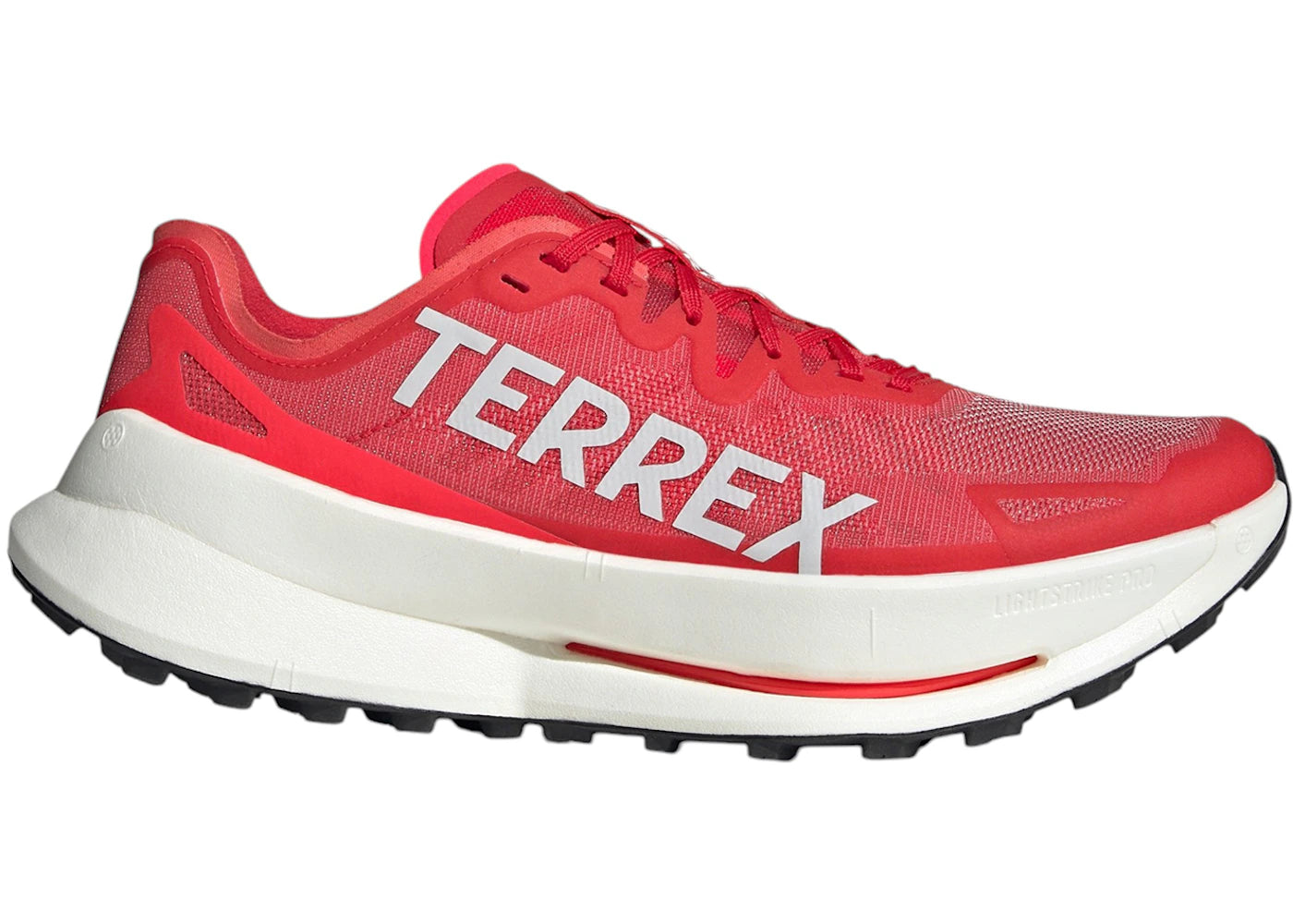 adidas Terrex Agravic Speed Ultra Trail Pure Ruby Grey One Lucid Red - main view
