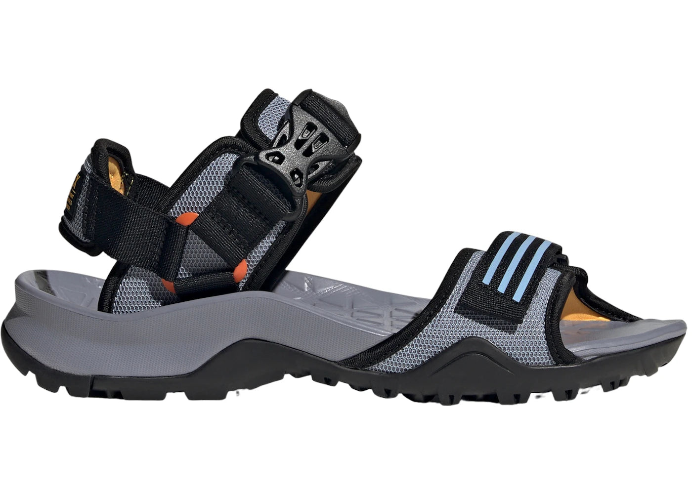 adidas Terrex Cyprex Ultra DLX Sandals Blue Dawn Solar Gold - main view