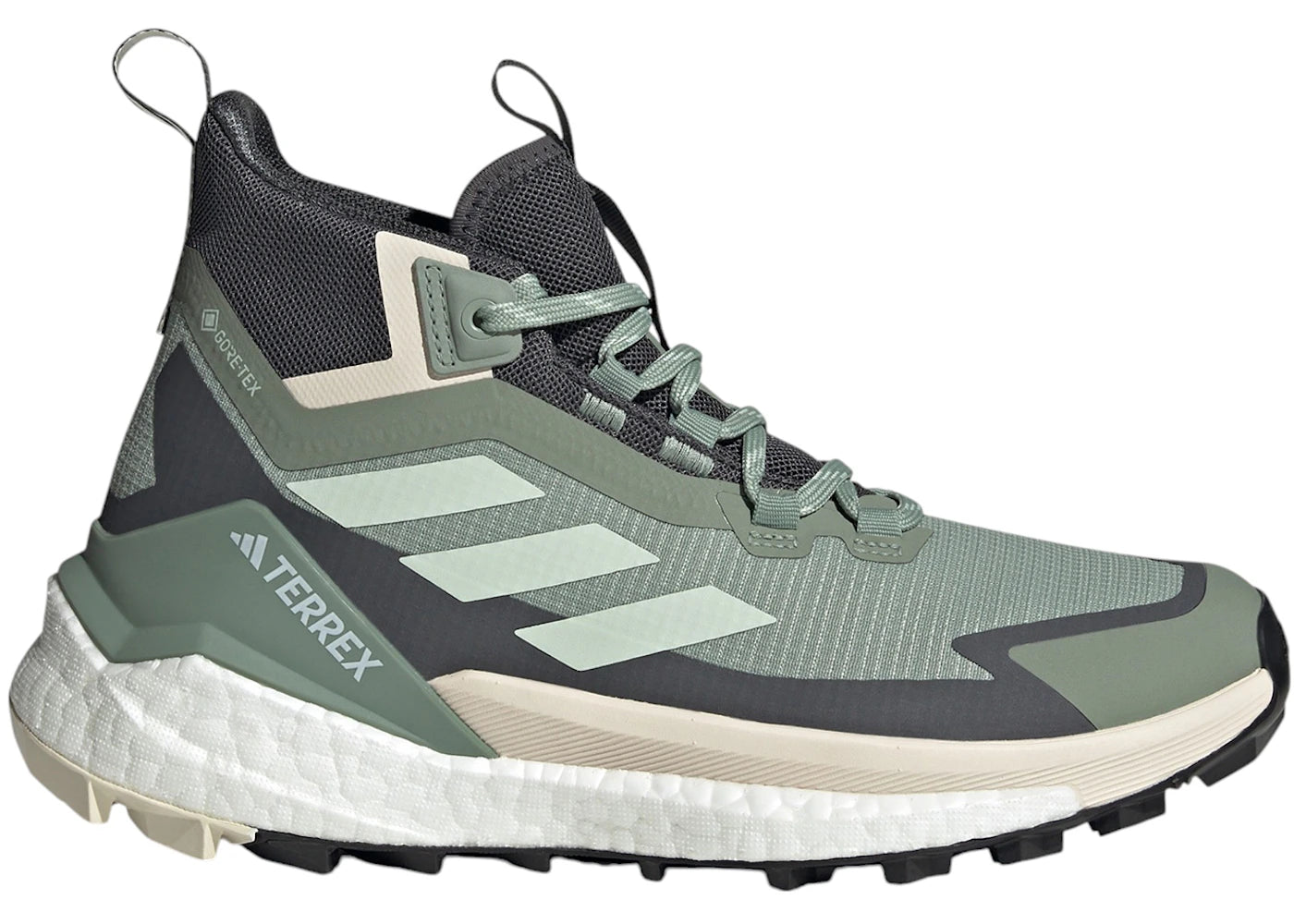 adidas Terrex Free Hiker 2.0 Gore-Tex Silver Green Linen Green Grey Six - main view