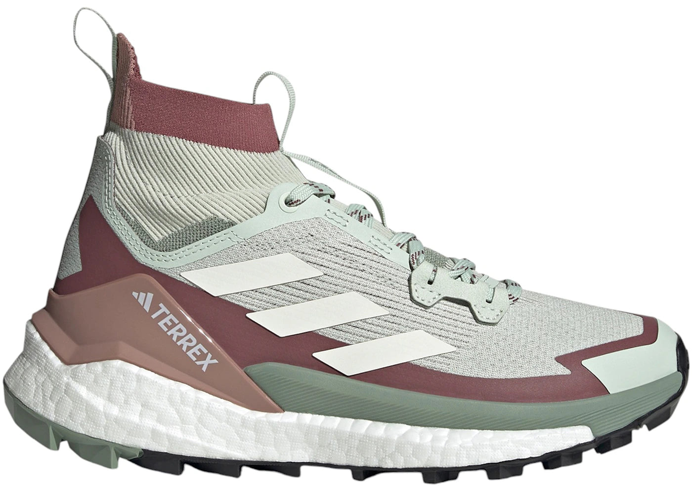 adidas Terrex Free Hiker 2.0 Linen Green Off White Burgundy - main view