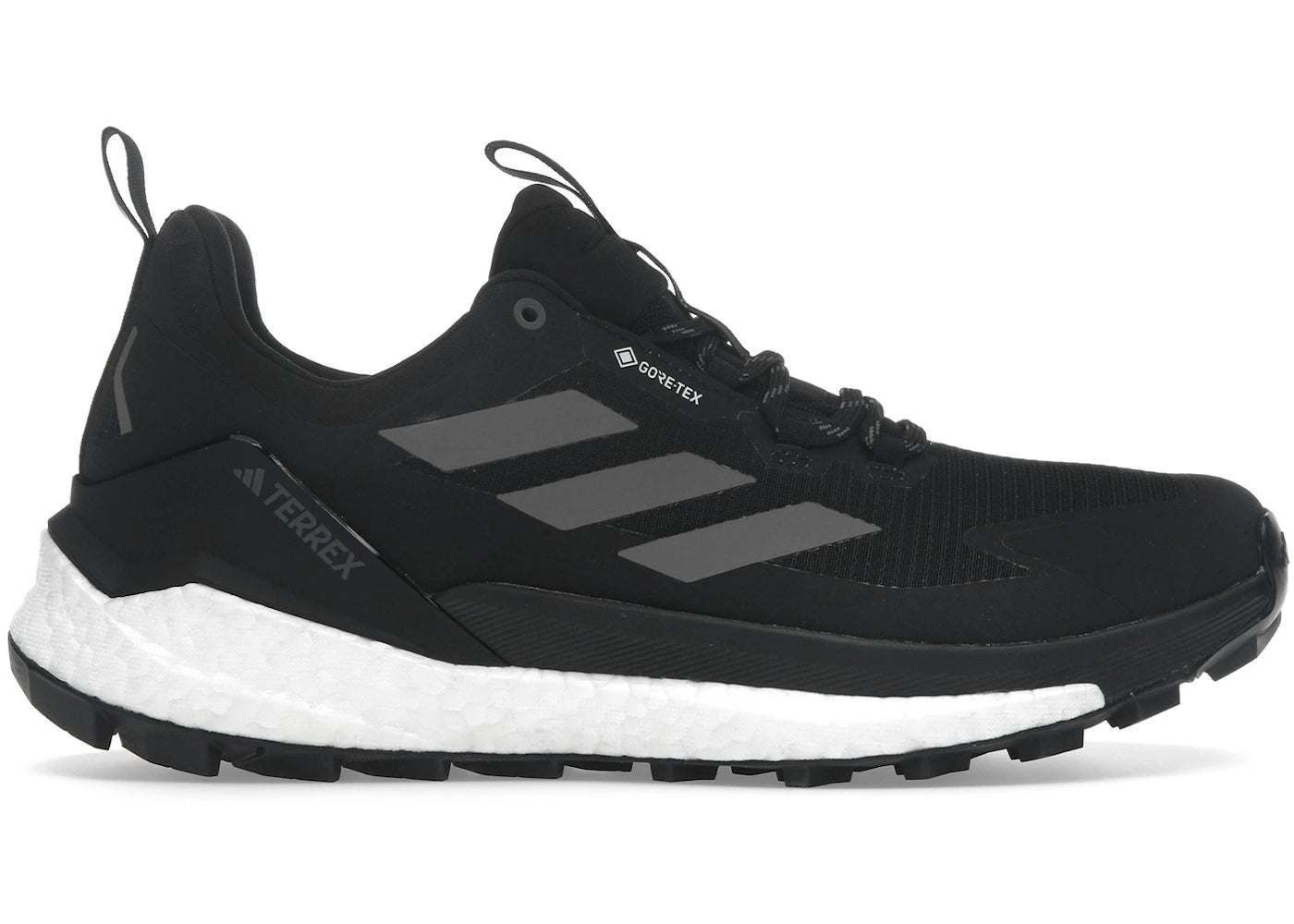 adidas Terrex Free Hiker 2.0 Low Gore-Tex Core Black Grey Cloud White - main view