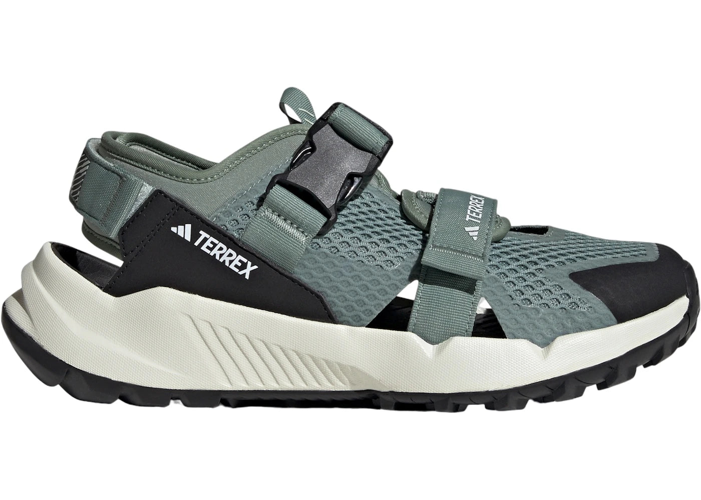 adidas Terrex Hydroterra At Sandals Silver Green Core Black Crystal Jade - main view