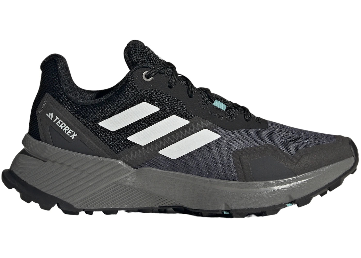 adidas Terrex Soulstride Core Black Crystal White Grey - main view