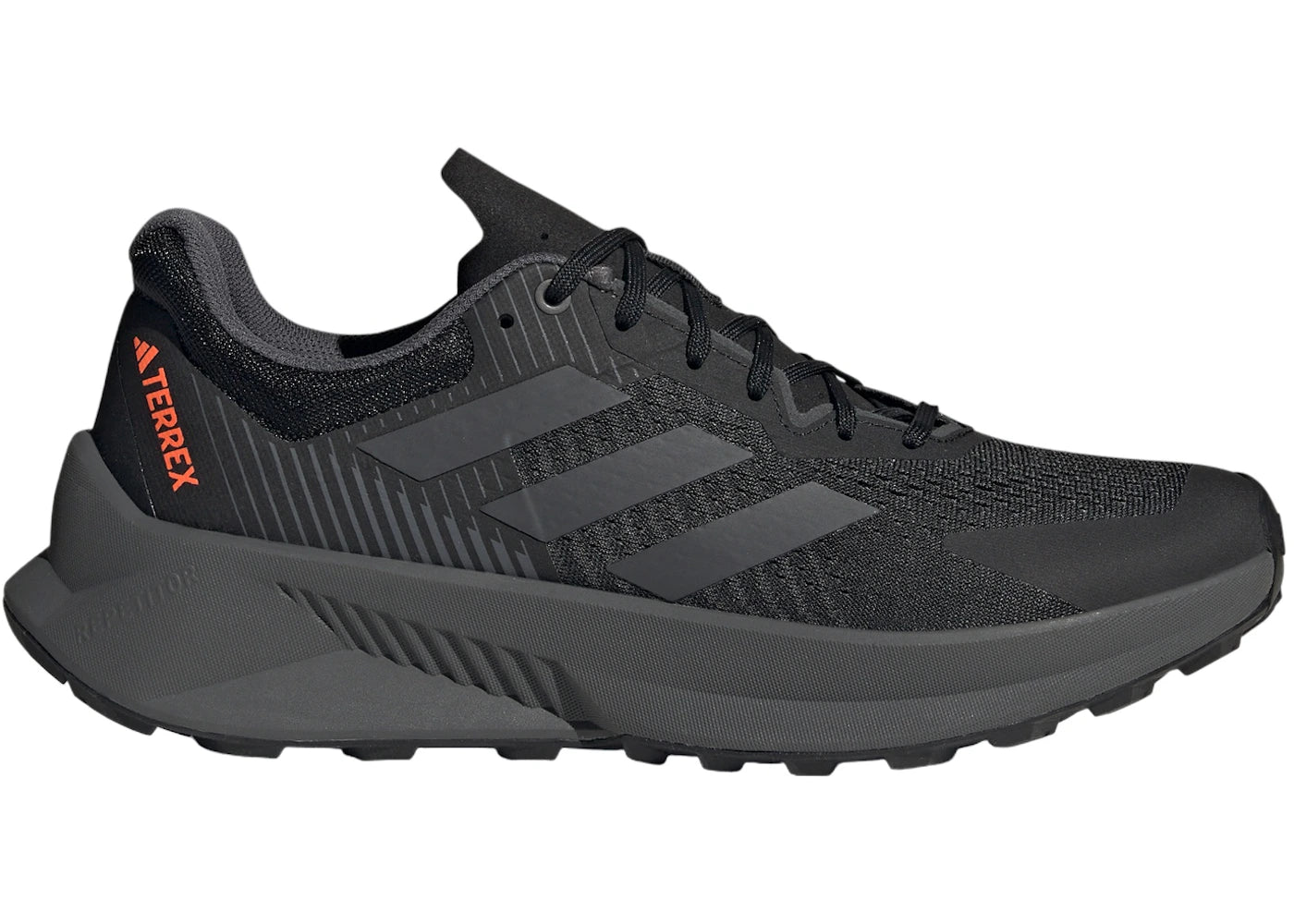 adidas Terrex Soulstride Flow Trail Core Black Grey Impact Orange - main view