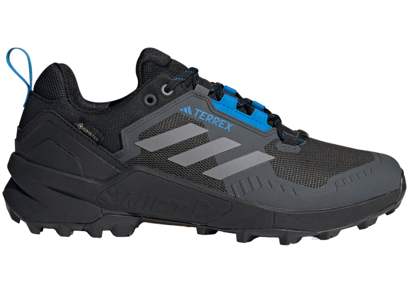 adidas Terrex Swift R3 Gore-Tex Core Black Grey Blue Rush - main view