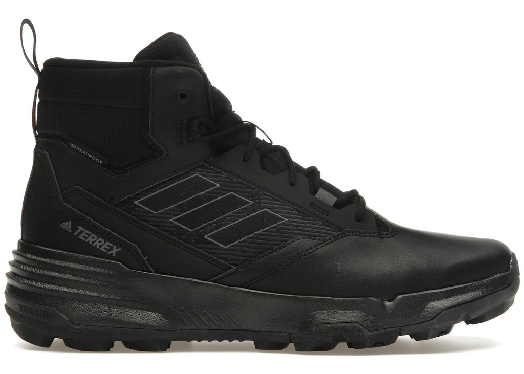 adidas Terrex Unity Leather Mid Rain.RDY Black Grey - main view