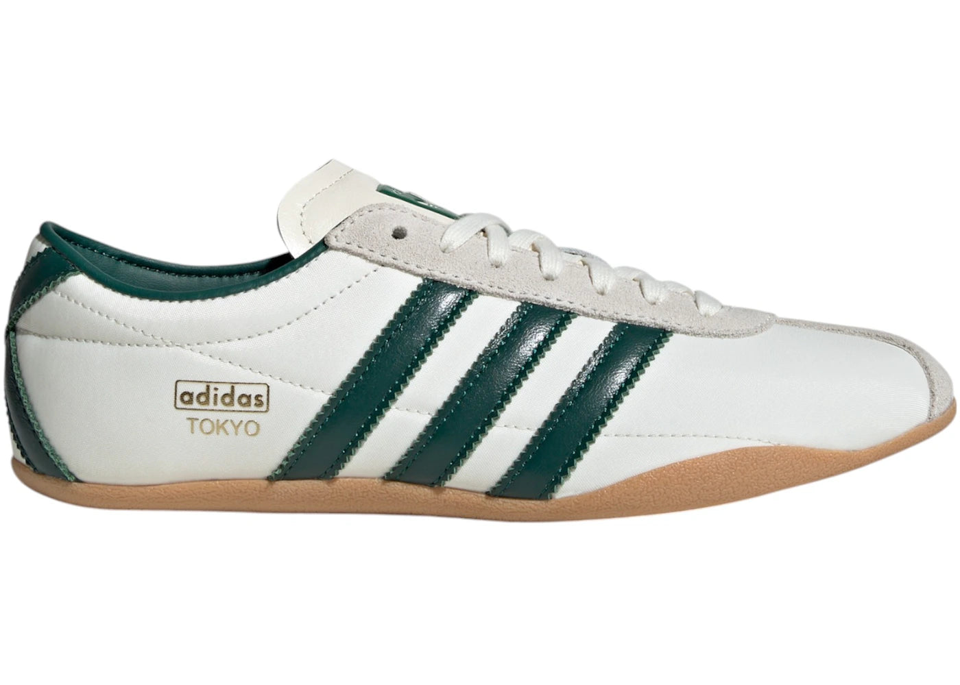 adidas Tokyo - Blanc cassé, vert universitaire, or métallisé (Femme)
