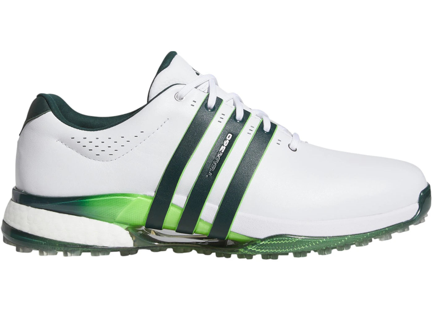 adidas Tour360 25 Spikeless Golf-Cloud White Aurora Ivy Lime Burst
