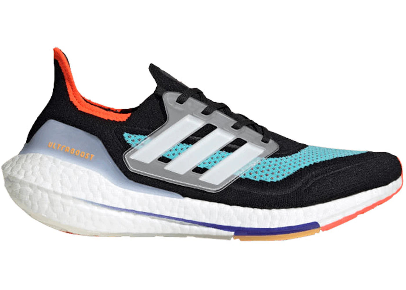 adidas Ultra Boost 21 Black Pulse Aqua