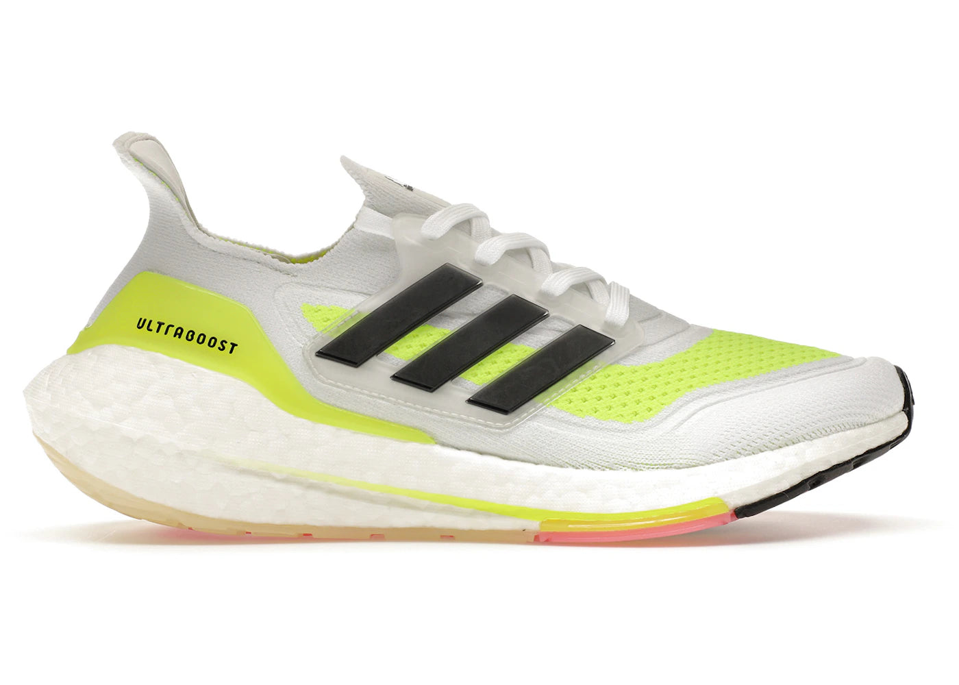 adidas Ultra Boost 21 - Blanc Vert Solaire (Femme)