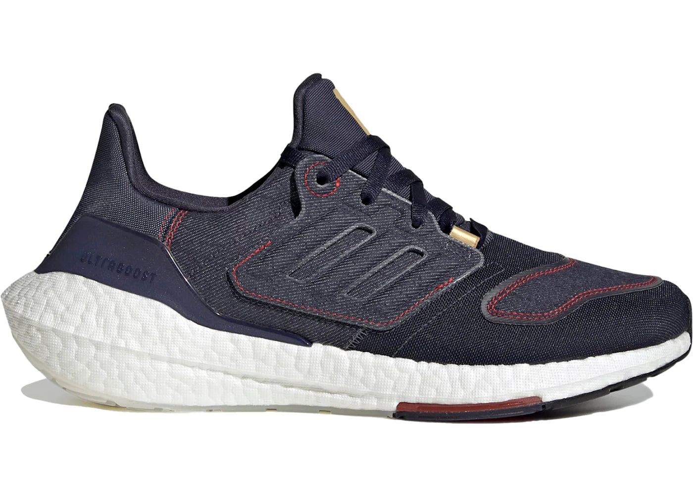 adidas Ultra Boost 22 - Denim Shadow Navy Rouge vif