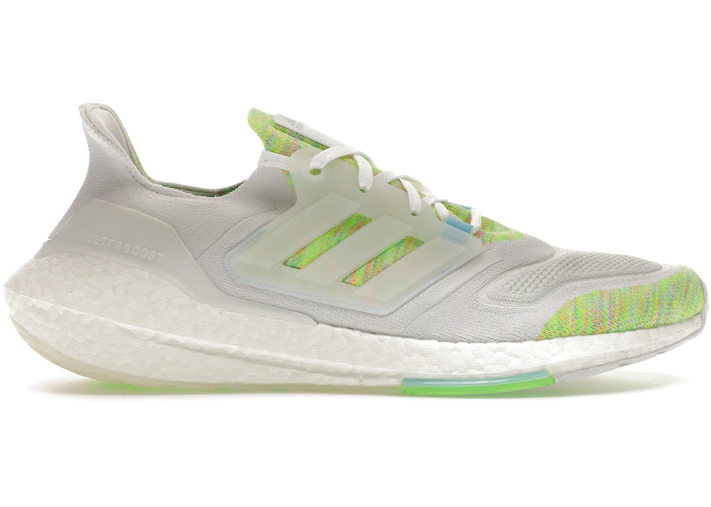adidas Ultra Boost 22 White Bliss Blue Solar Green