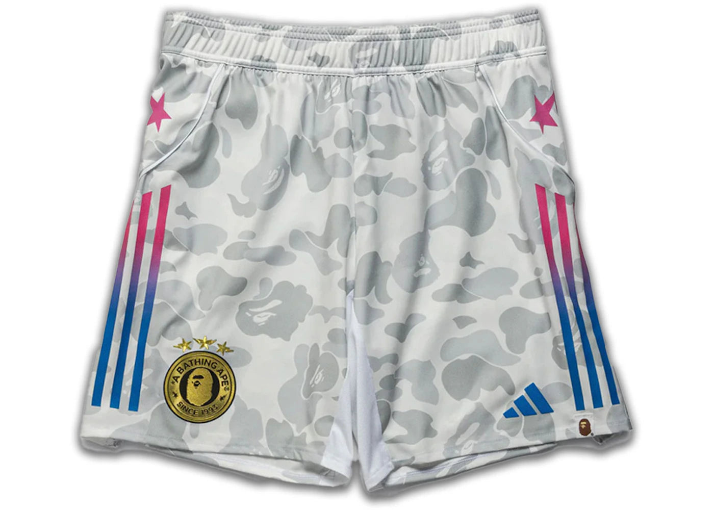 adidas x BAPE Football Slim Shorts-White