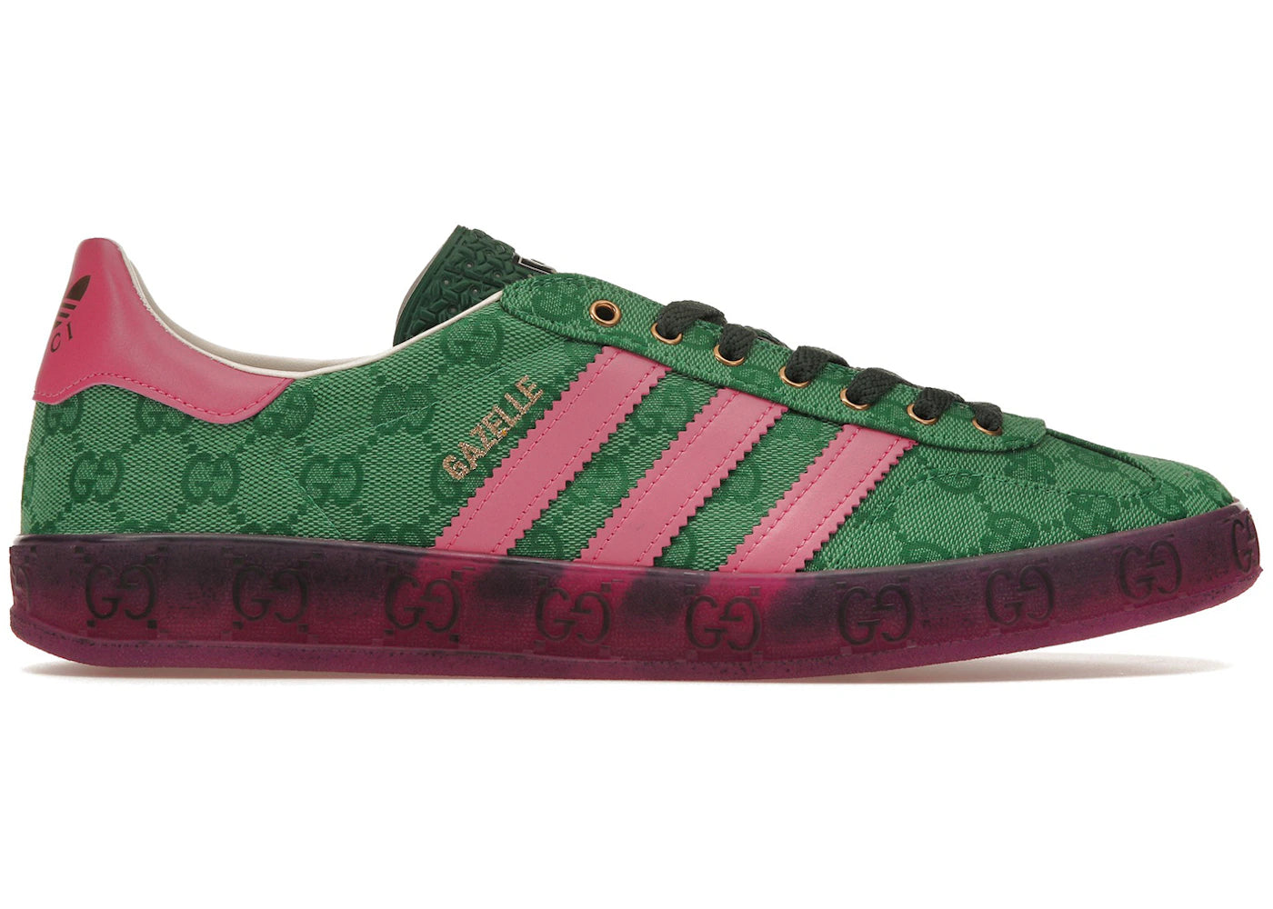 adidas x Gucci-Gazelle Green GG Monogram (Women's)