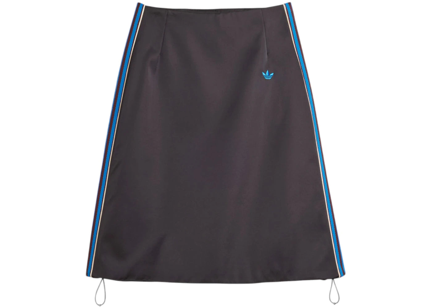 adidas x Wales Bonner W Satin Skirt-Dark Heather Grey