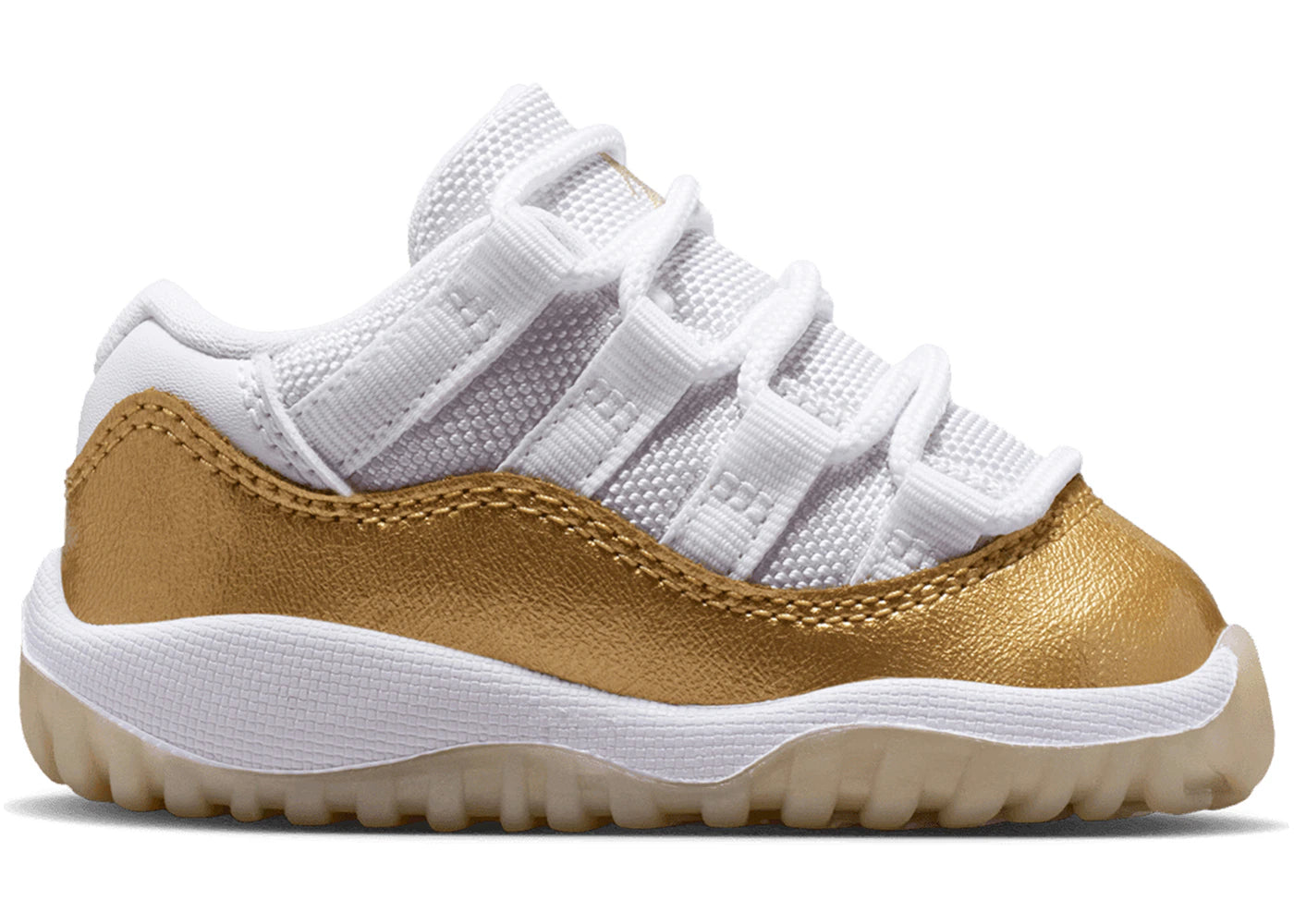 Jordan 11 Retro Low White Team Gold Metallic Gold
