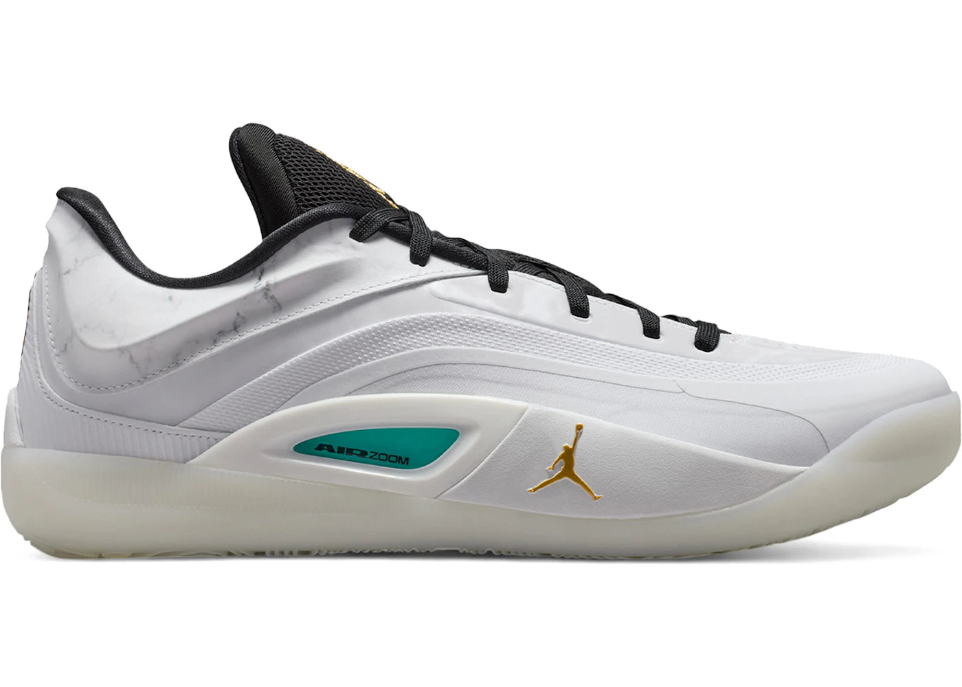 Jordan Zion 4 White Metallic Gold