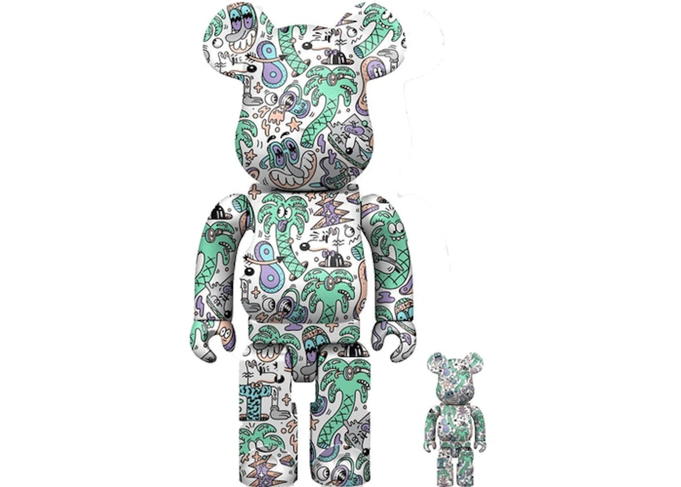 Bearbrick Steven Harrington "Coastline" 100% & 400% Set-