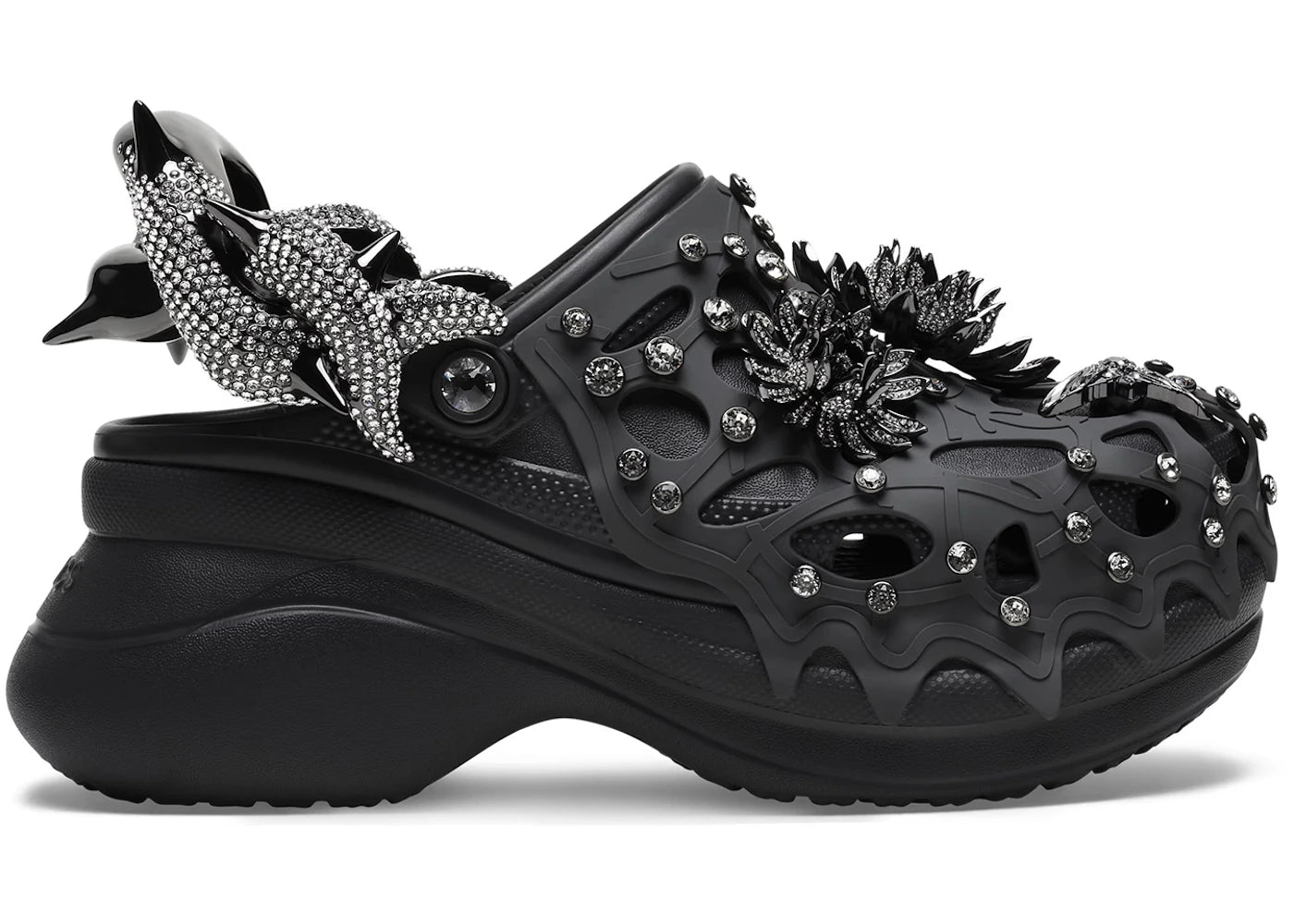 Crocs Classic Bae Clog-Swarovski Black (Women's)