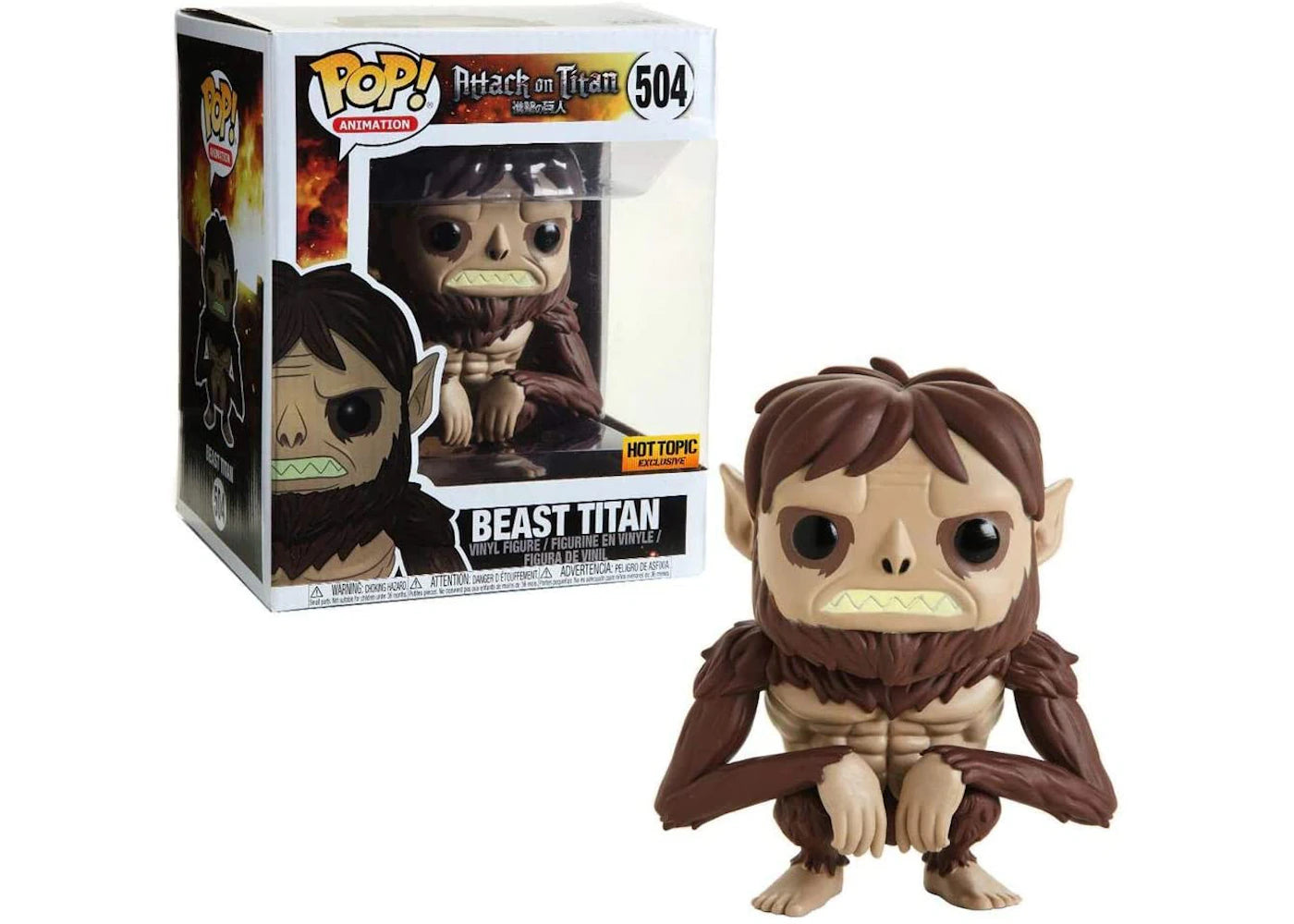 Funko Pop! Animation Attack on Titan Beast Titan Hot Topic Exclusive 6 inch Figure #504-