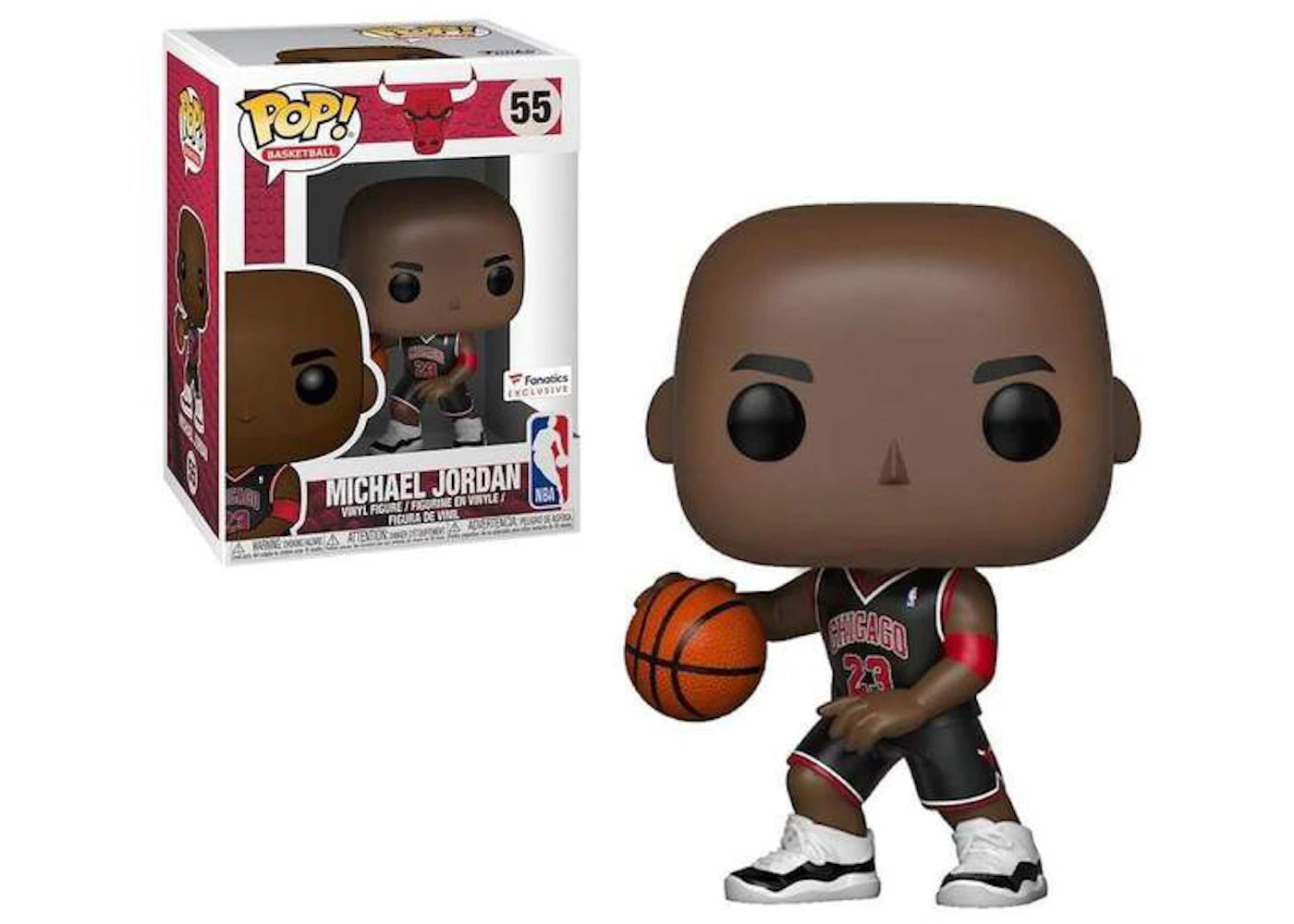 Funko Pop! Basketball Chicago Bulls Michael Jordan Black Jersey Fanatics Exclusive Figure #55-