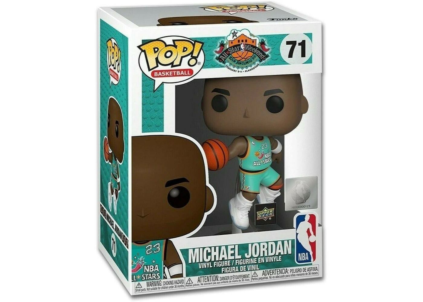Funko Pop! Basketball Michael Jordan All-Star Upper Deck Exclusive Figure #71-
