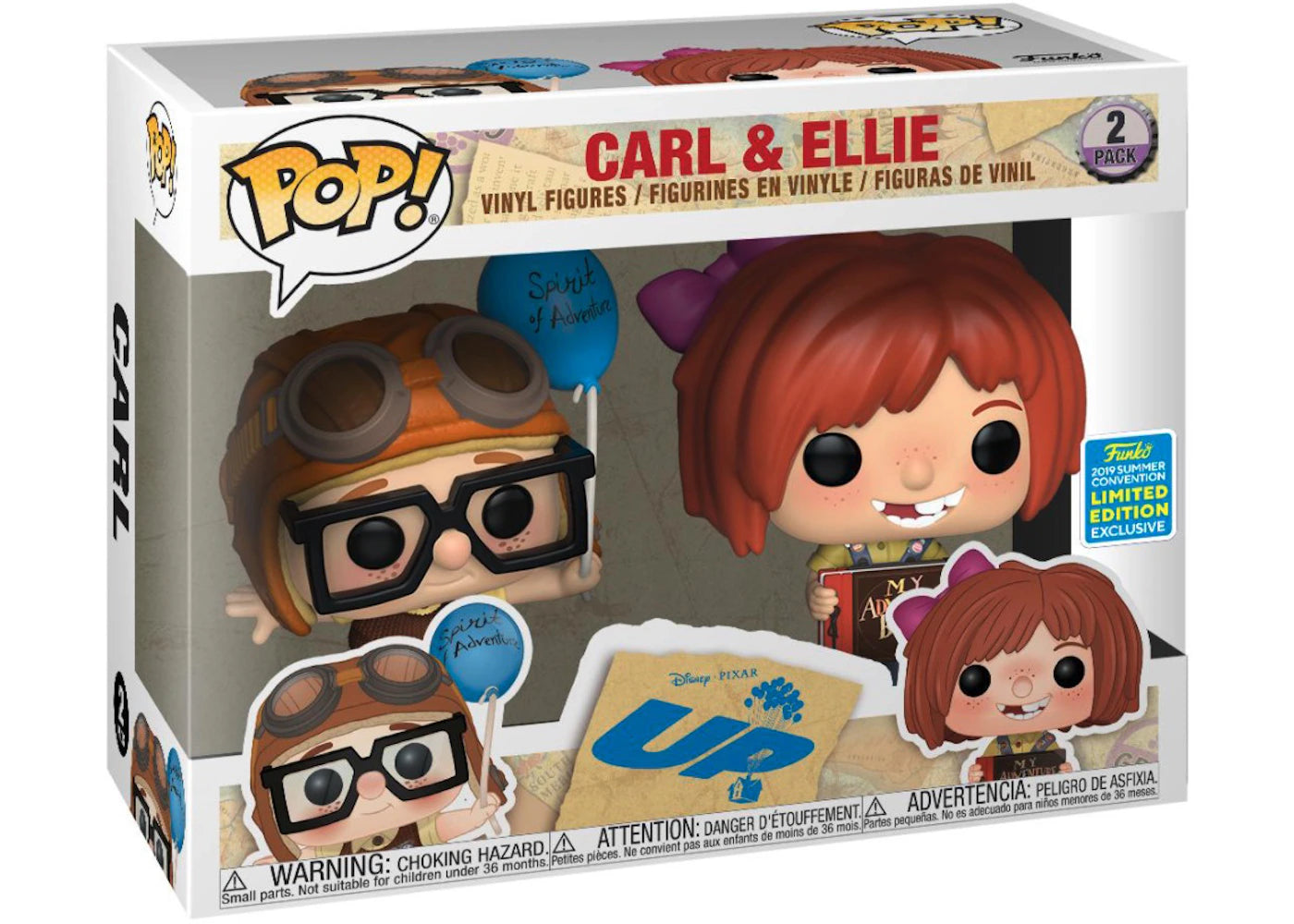 Funko Pop! Disney Up Carl & Ellie Summer Convention Exclusive 2 Pack-