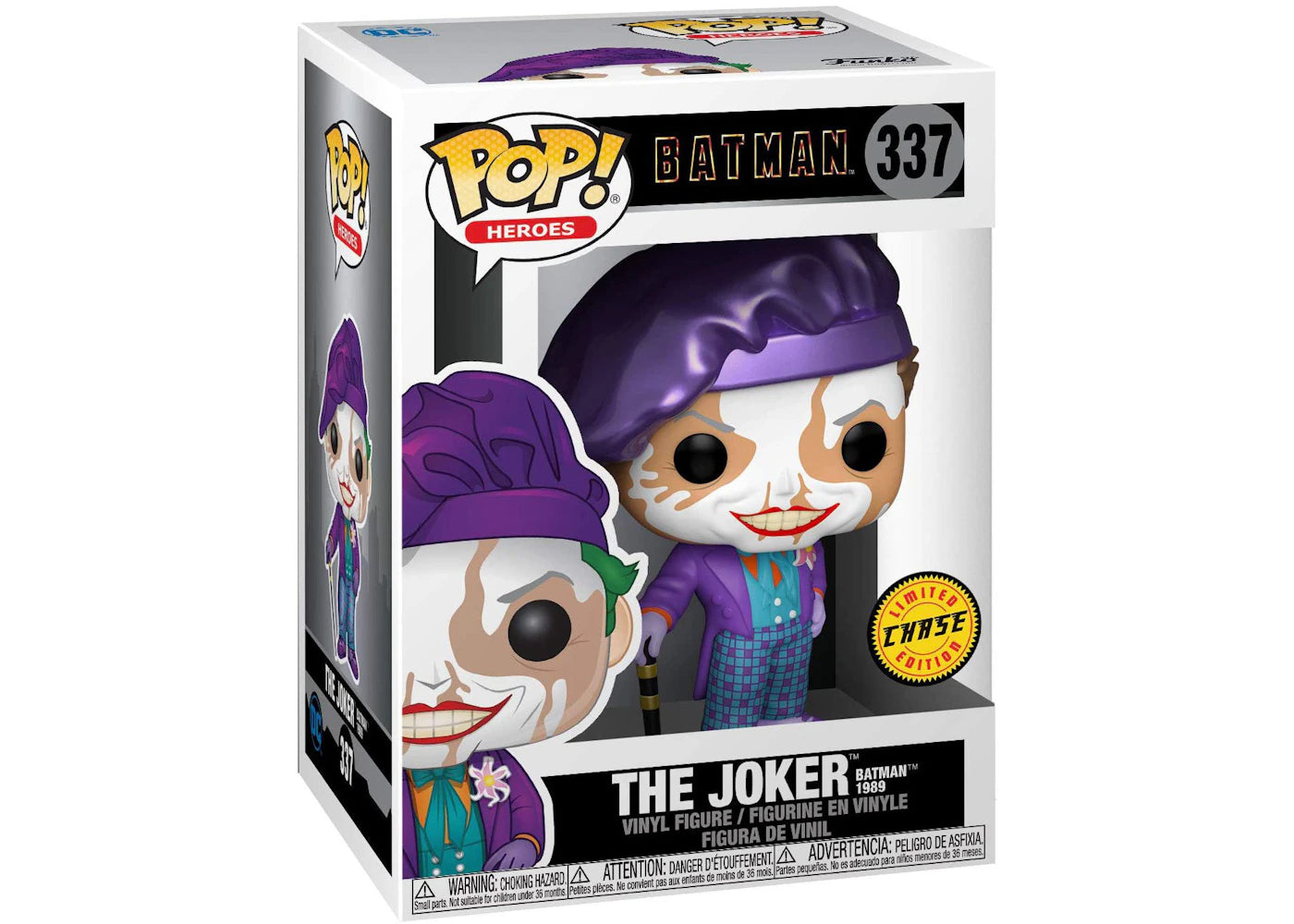 Funko Pop! Heroes Batman The Joker Batman 1989 Chase Edition Figure #337-