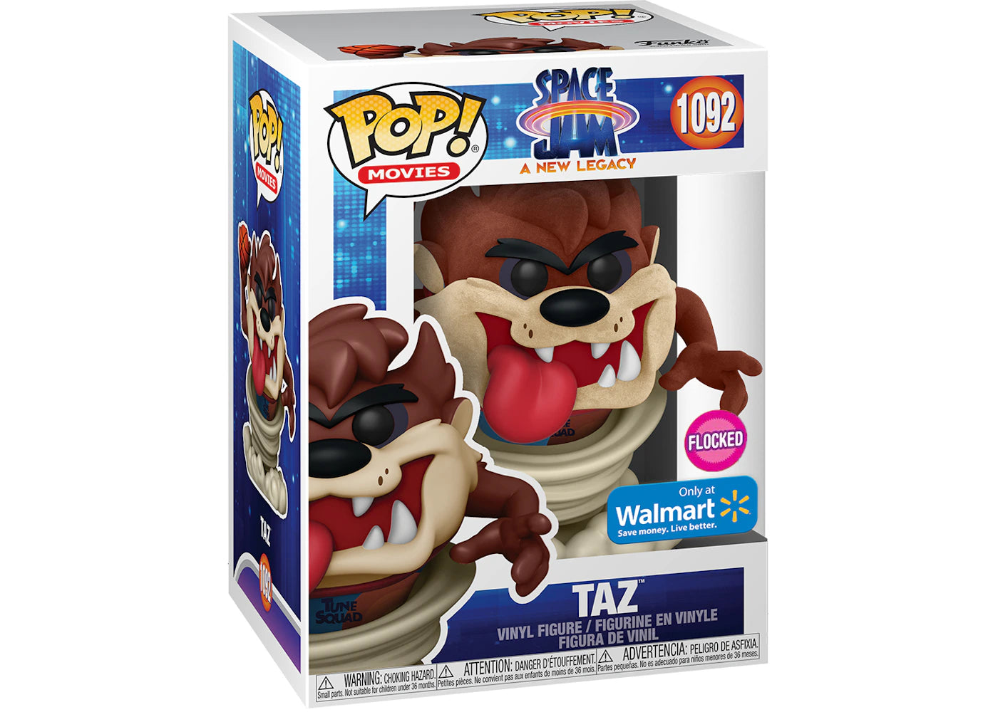 Funko Pop! Movies Space Jam A New Legacy Taz Flocked Walmart Exclusive Figure #1092-