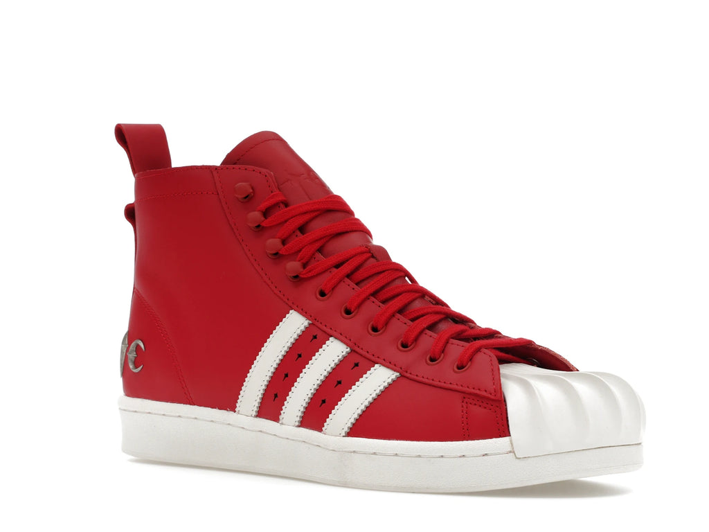 adidas Superstar Boot Thug Club Red White - alternate angle 2