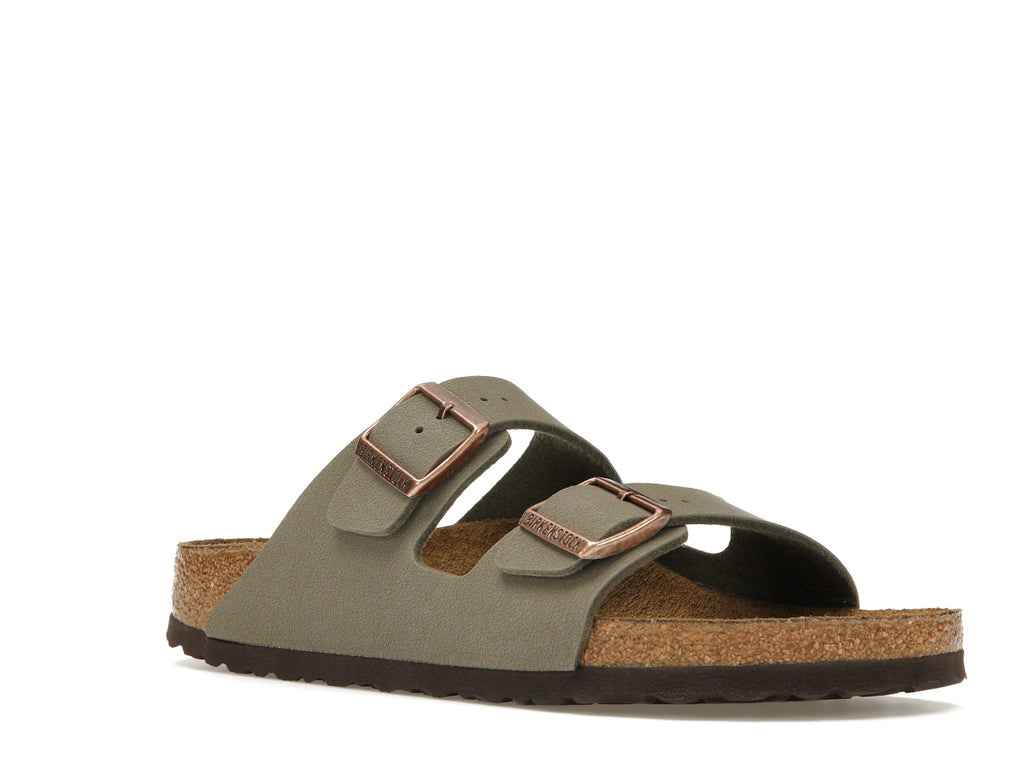 Birkenstock Arizona Birkibuc Stone - alternate angle 2