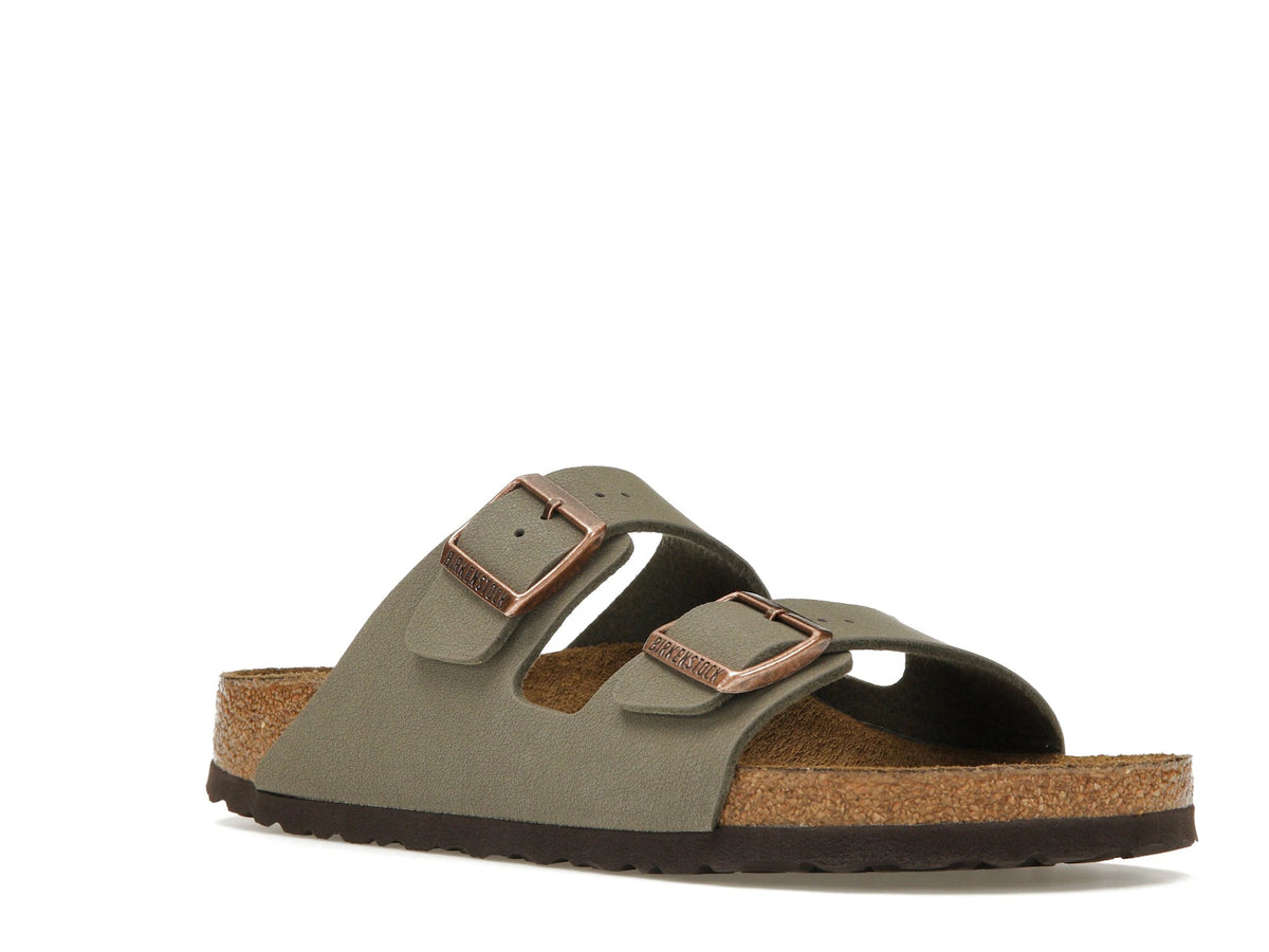Birkenstock Arizona Birkibuc Stone - alternate angle 2